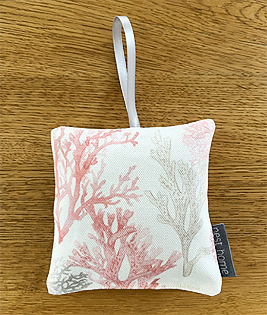 Coral Lavender Pillow