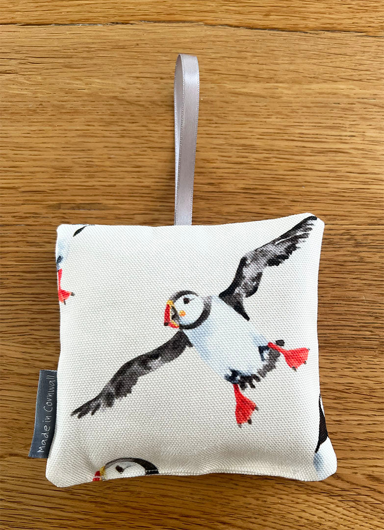 Cream Puffin Lavender Pillow