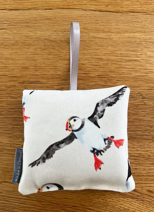 Cream Puffin Lavender Pillow