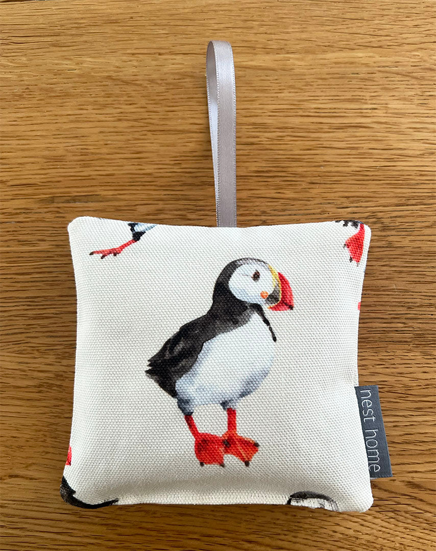 Cream Puffin Lavender Pillow