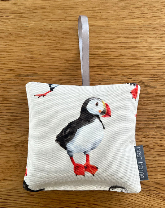 Cream Puffin Lavender Pillow