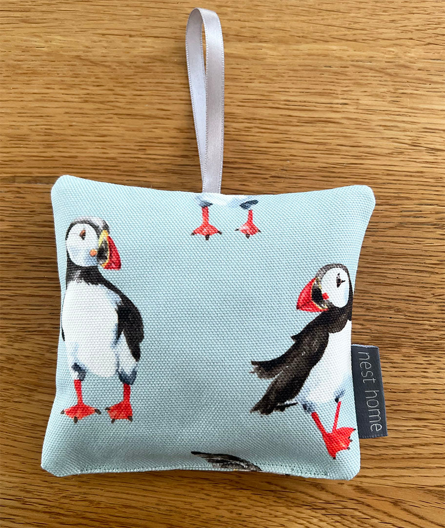 Duck egg Puffin Lavender Pillow