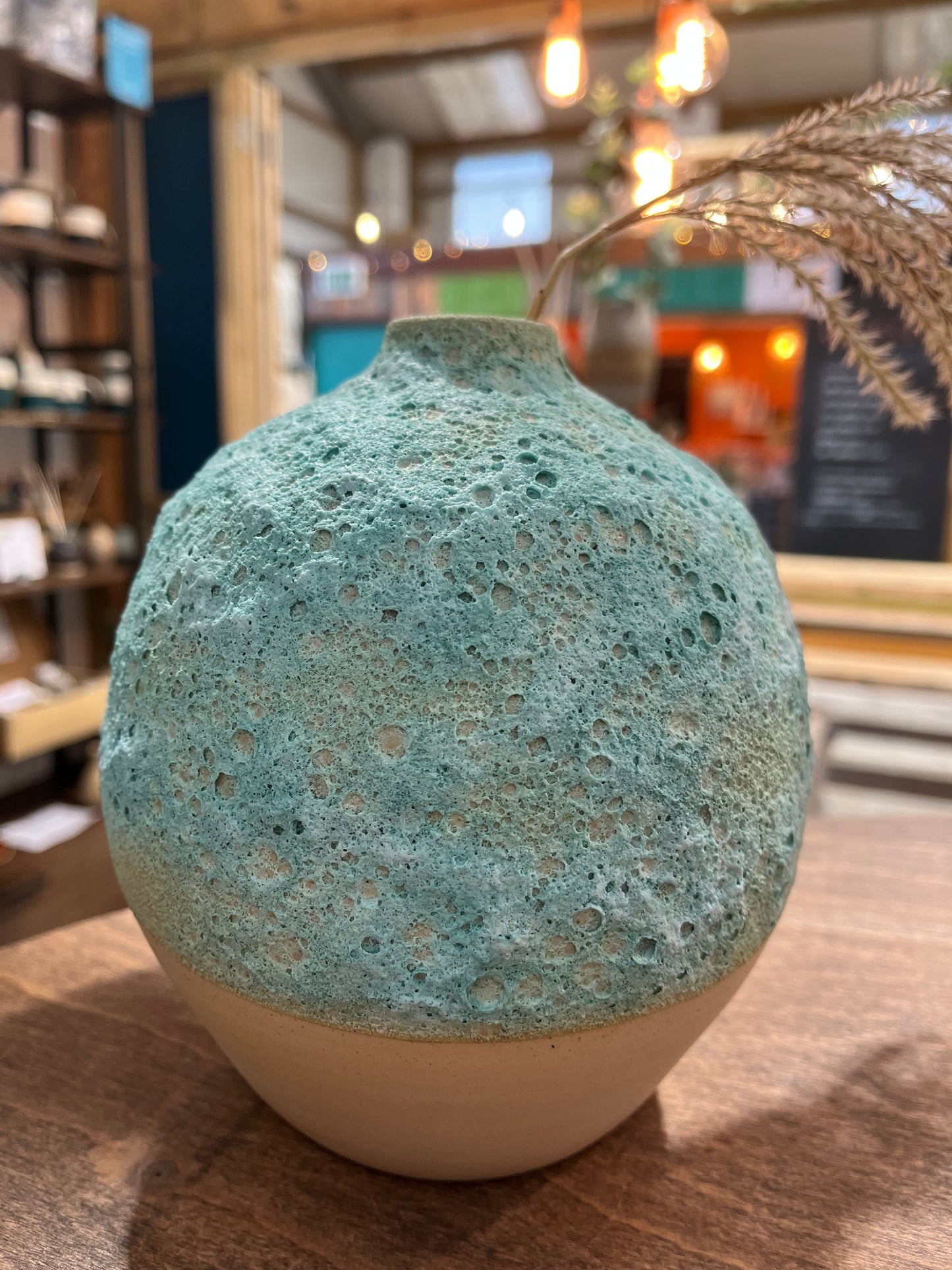 “Summer sea foam” Stoneware vase