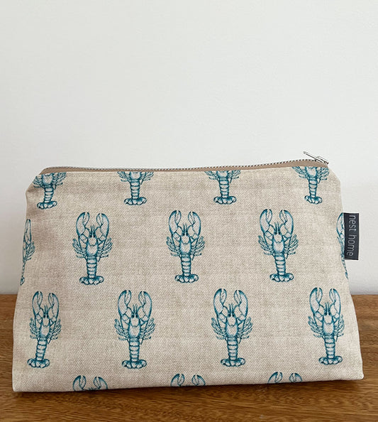 Little Lobster Cosmetic & Wash Bag (amy@nest design)