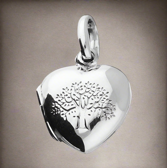 Sterling Silver Tree of Life Locket Necklace