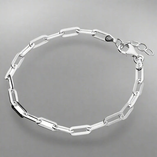 Sterling Silver Paper Clip bracelet