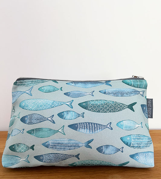 Pattern Fish Cosmetic & Wash Bag (amy@nest design)