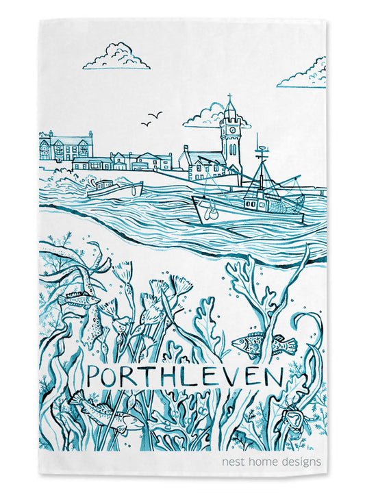 100% Cotton Porthleven Tea Towel