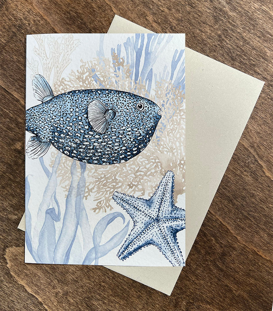 Puffer Fish Card