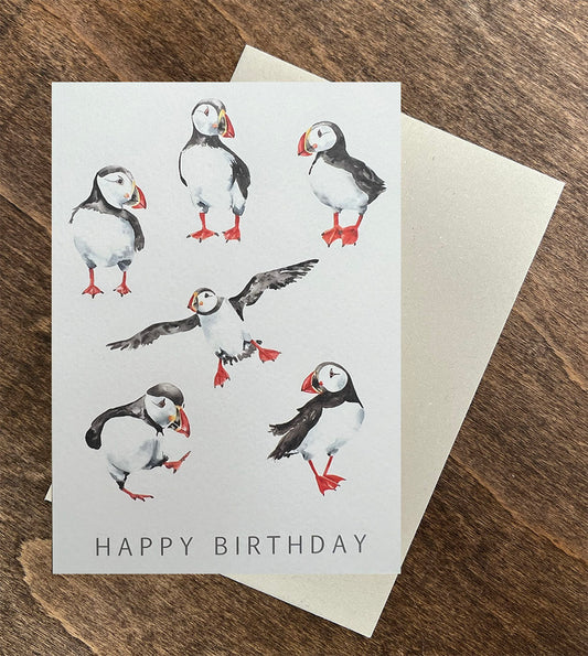 Puffin Birthday card
