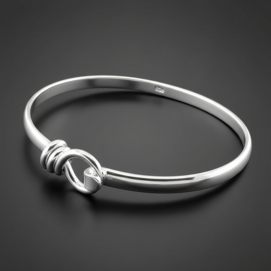 Sterling Silver Noose Bangle