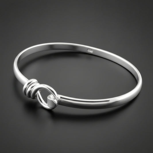 Sterling Silver Noose Bangle