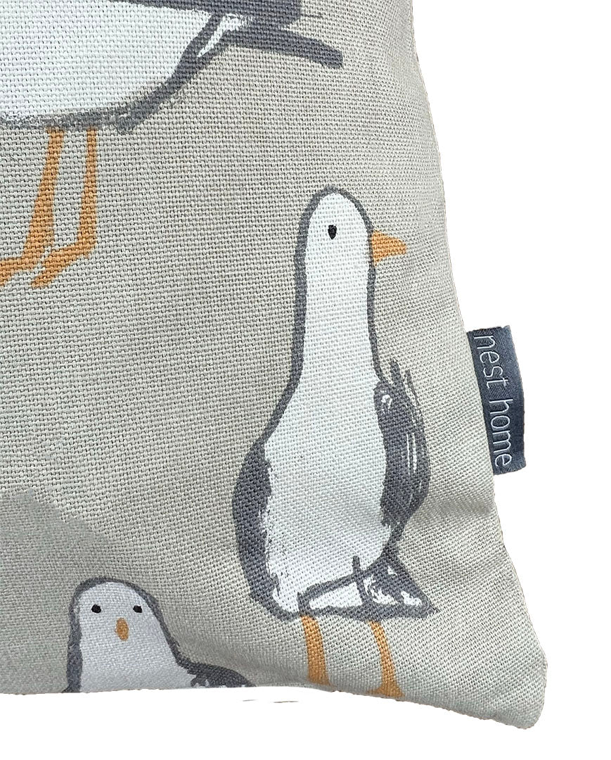 Beige Seagull Cushion Cover 43x43cm