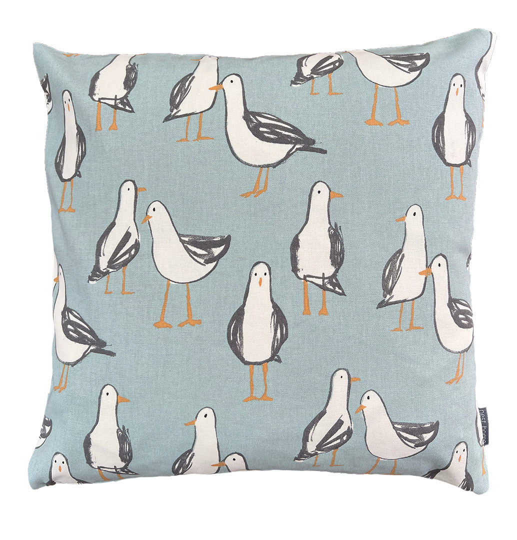 Blue Seagull Cushion Cover 43x43cm