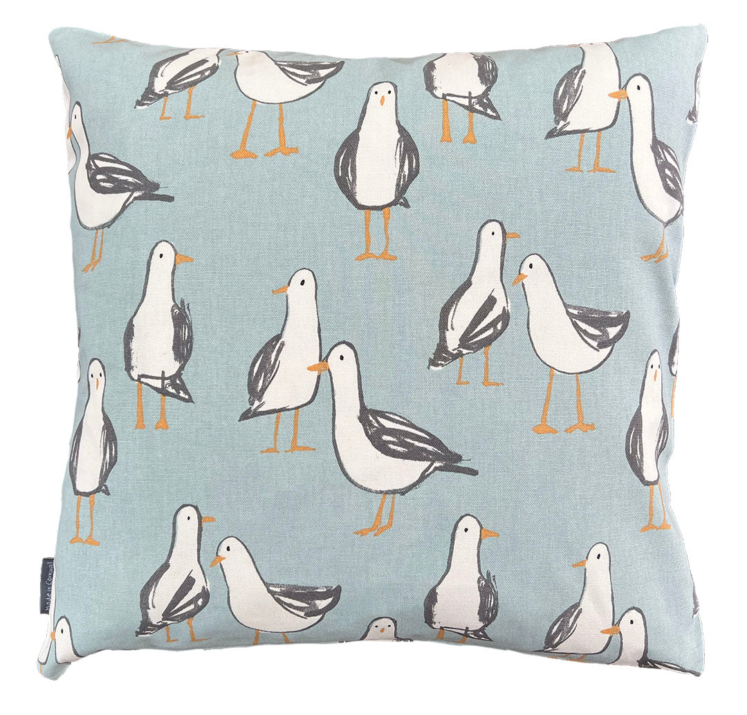 Blue Seagull Cushion Cover 43x43cm
