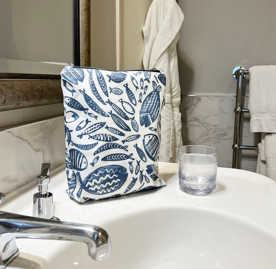Trawler Fish Cosmetic & Wash Bag