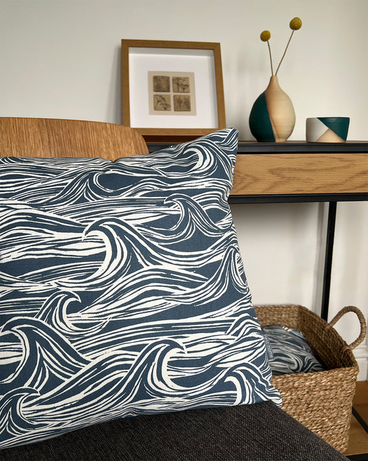 Wave Cushion Cover 43x43cm